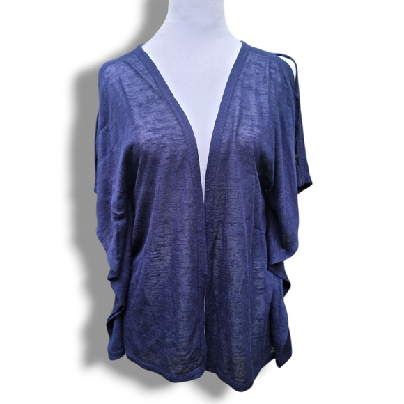 Maurices Sweaters - Maurices Navy Blue Lace Cardigan